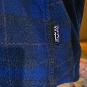 Patagonia Navy and Black Flannel Shirt